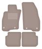 Beige Velours-Fußmatten für: Fiat Punto 12' Schrägheck (2012-2018)