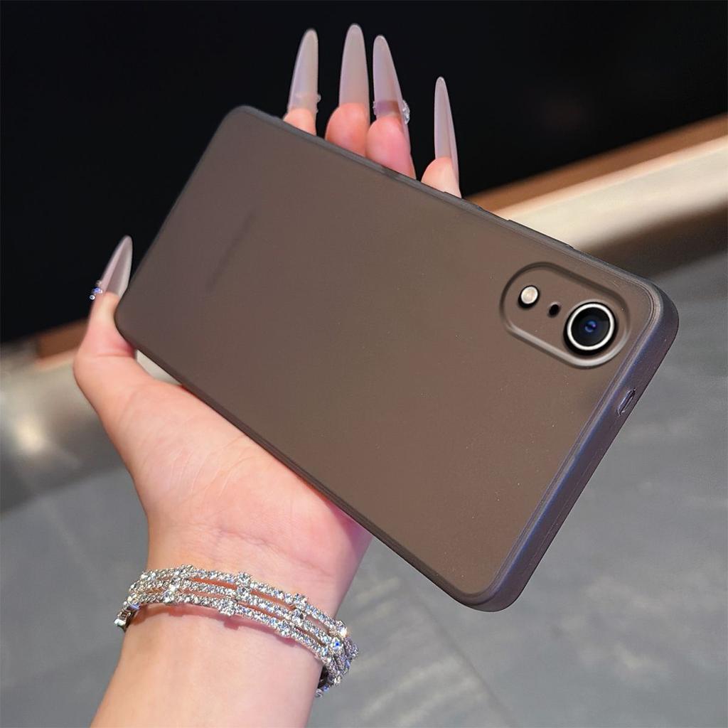 Morandi Farbe Halbtransparent Matt Handyhülle für iPhone XR Weiche TPU Hülle