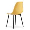 WAT chair mustard / black legs x 2