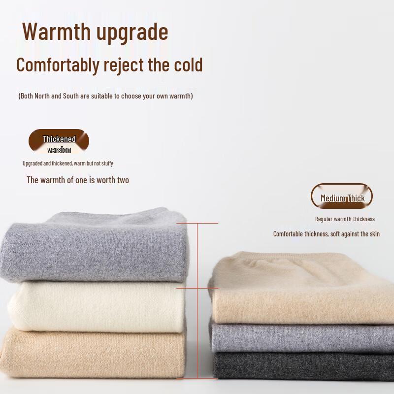 Hengyuanxiang Women's Pure Cashmere Thermal Underwear Pants