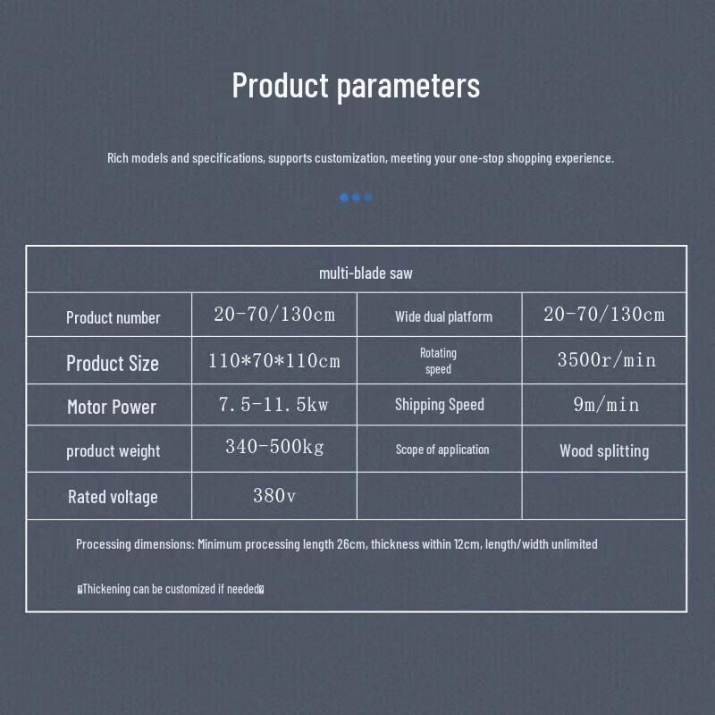 Nuoshu'er Track-Fed Multi-Rip Saw CN plug (adapter included)