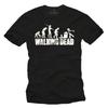Cool Walking Zombie Mens TShirt with Dead Evolution Mens Nerd Shirt Unisex T-Shirt