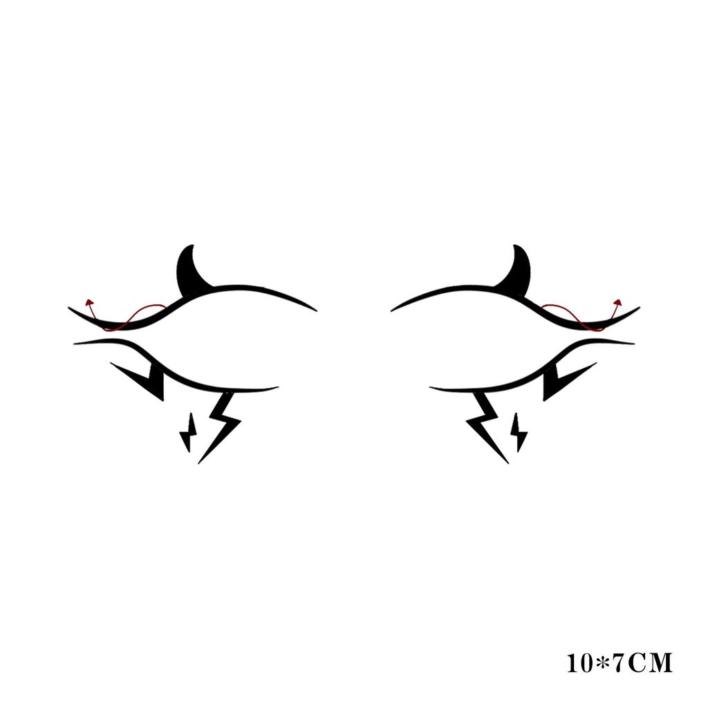 Eyelid Eyeliner Eyebrow Makeup Stickers Premium Face Party Festival Temporary Tattoo Stickers