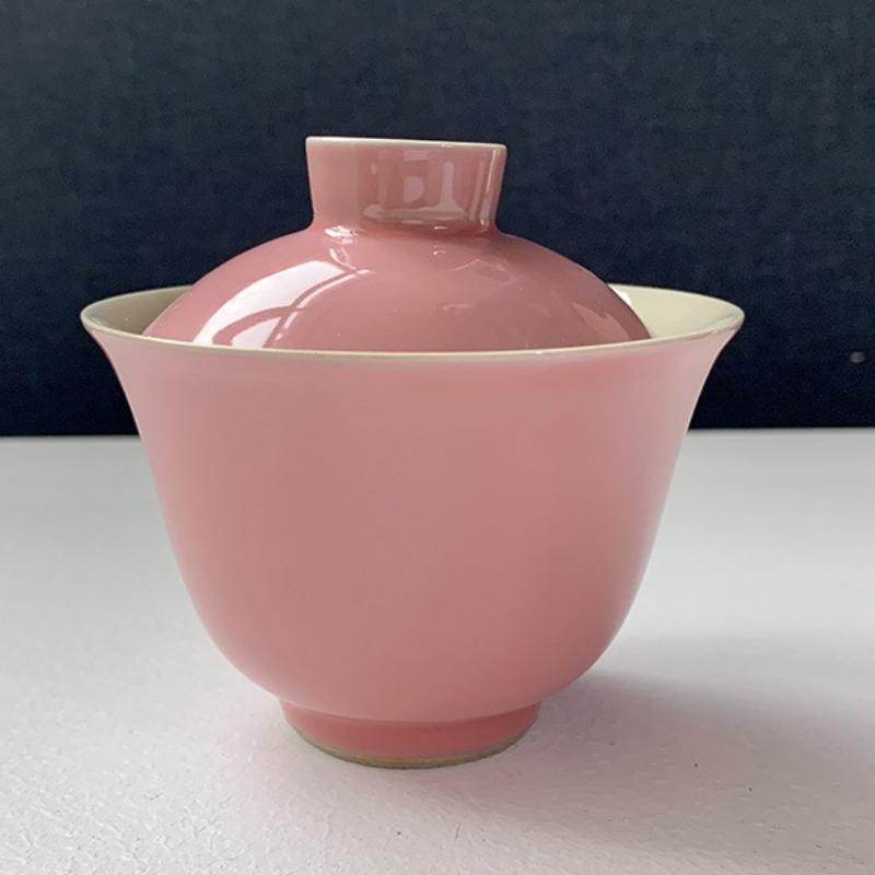 Chinese Emerald Green Gaiwan Anti Scalding Vintage Tea Tureen Household Tea Brewing Cover Bowl Tea Items Decoration Gifts