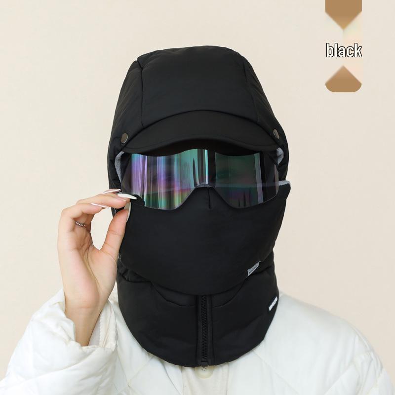 Damen Winter-Radmütze mit Samtfutter: Winddichte und warme Lei Feng Kopfbedeckung.