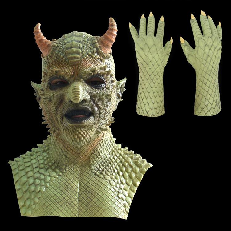 Horror Masquerade Supplies Full Face Adult Mask Halloween Latex Head Scary Mask