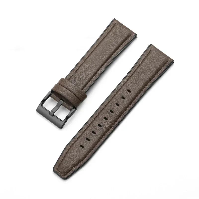Cinturino in Pelle e Silicone da 22mm per Huawei Watch 5 GT6/5 Pro GT6/5/4/3 46mm Braccialetto Universale per Huawei GT6 Pro/GT 6 Cinturino per Orologio