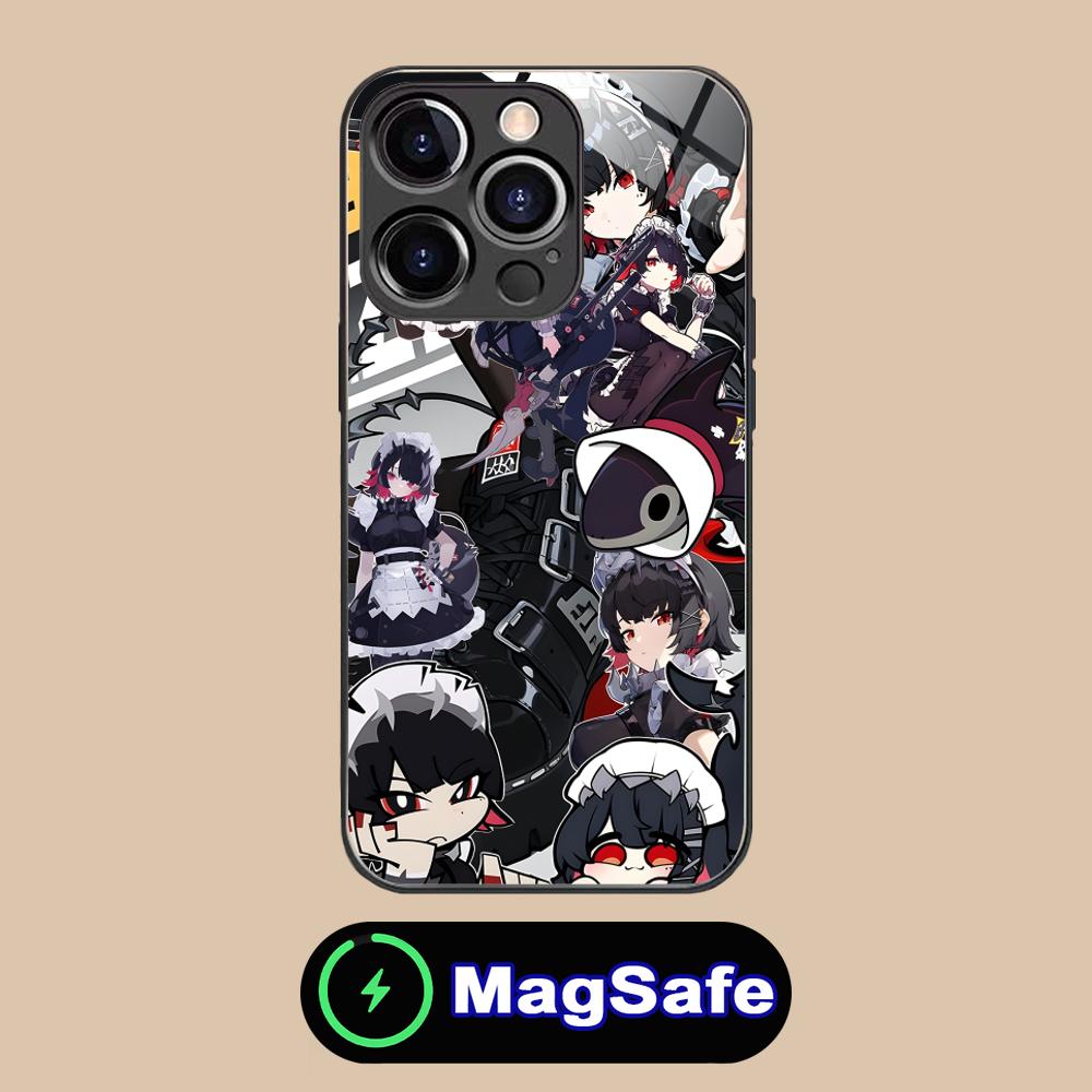 

Zenless Zone Zero Ellen Joe Phone Case for iPhone 16 15 14 13 12 11 Pro Max Plus Mini MagSafe Glass Colour Protective Pretty iPhone 11 Pro Max