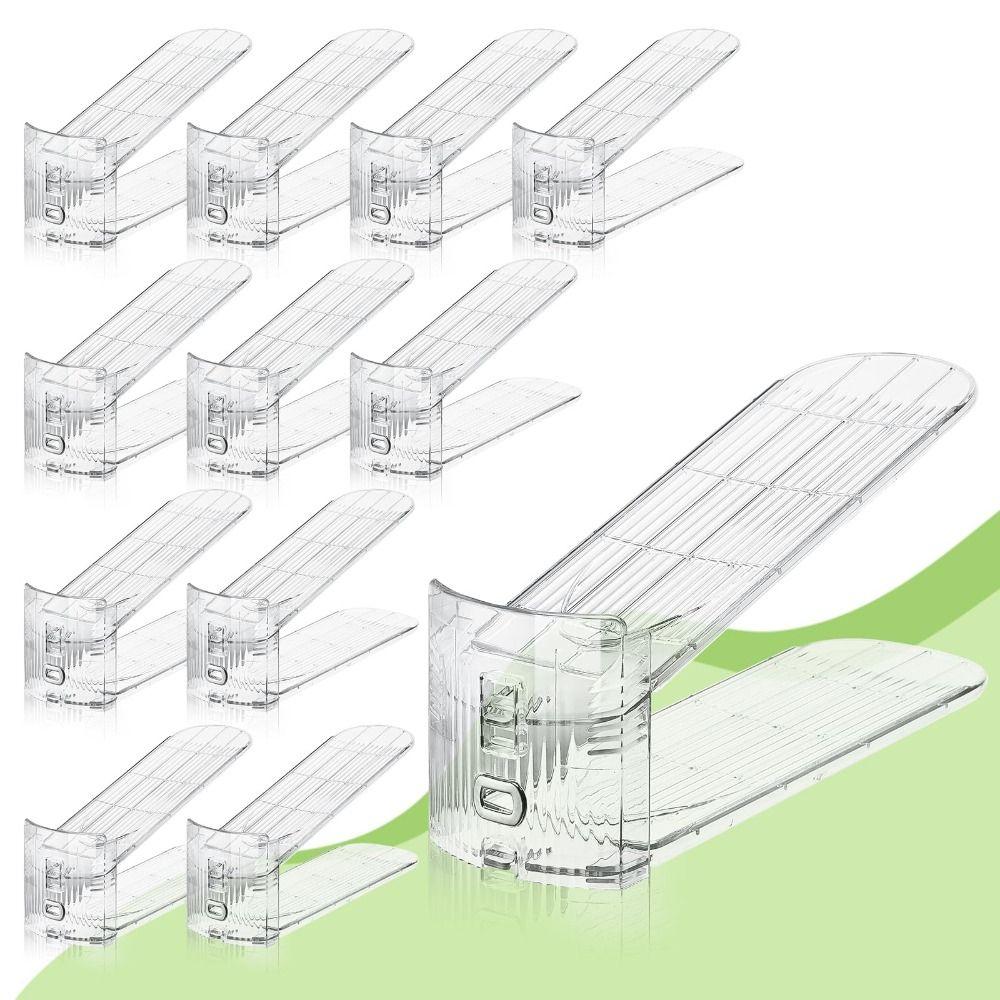 1/6Pcs Closet Space Saver Shoe Stacker Shoe Rack Adjustable Storage Shoe Holder