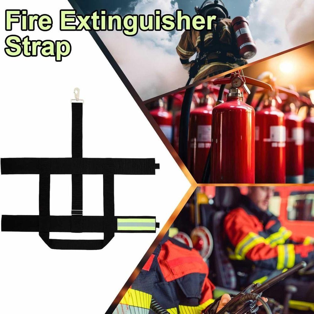 Heavy Duty Extinguishers Carriers Strap Flame Retardant Webbing Strap Nighttime Visibility