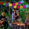 Mexican Party Decorations Banner Colorful Día De Los Muertos Papel Picado Banner Carnival Birthday Baby Shower Party Decor 5