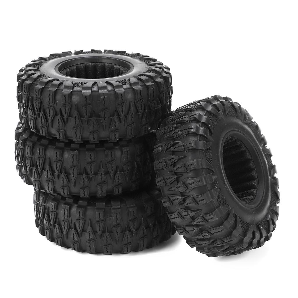 4PCS 120mm 2.2in Rubber Model Car Universal AntiSlip Tire Skin for SCX10 TRX4 RC Car
