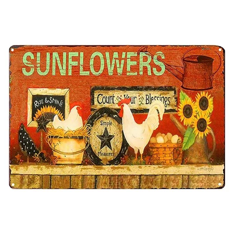 Gardening Vintage Metal Tin Sign  Wall Decor Because Murder Is Wrong Funny Plants Retro Sign for Farmhouse Home Room Decoration