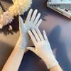 Gloves Anti-UV Gloves Outdoor Mittens Summer Sunscreen Gloves Women Driving Gloves Solid Color