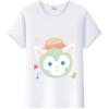 Kawaii Cartoon Tees The Bear Duffy Summer Tops Short Sleeve T-Shirts White Harajuku Clothes Y2K Blouses Unisex