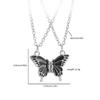 Cross-border New Best Friend Colorful Butterfly Match Friendship Magnetic Necklace Sweater Chain