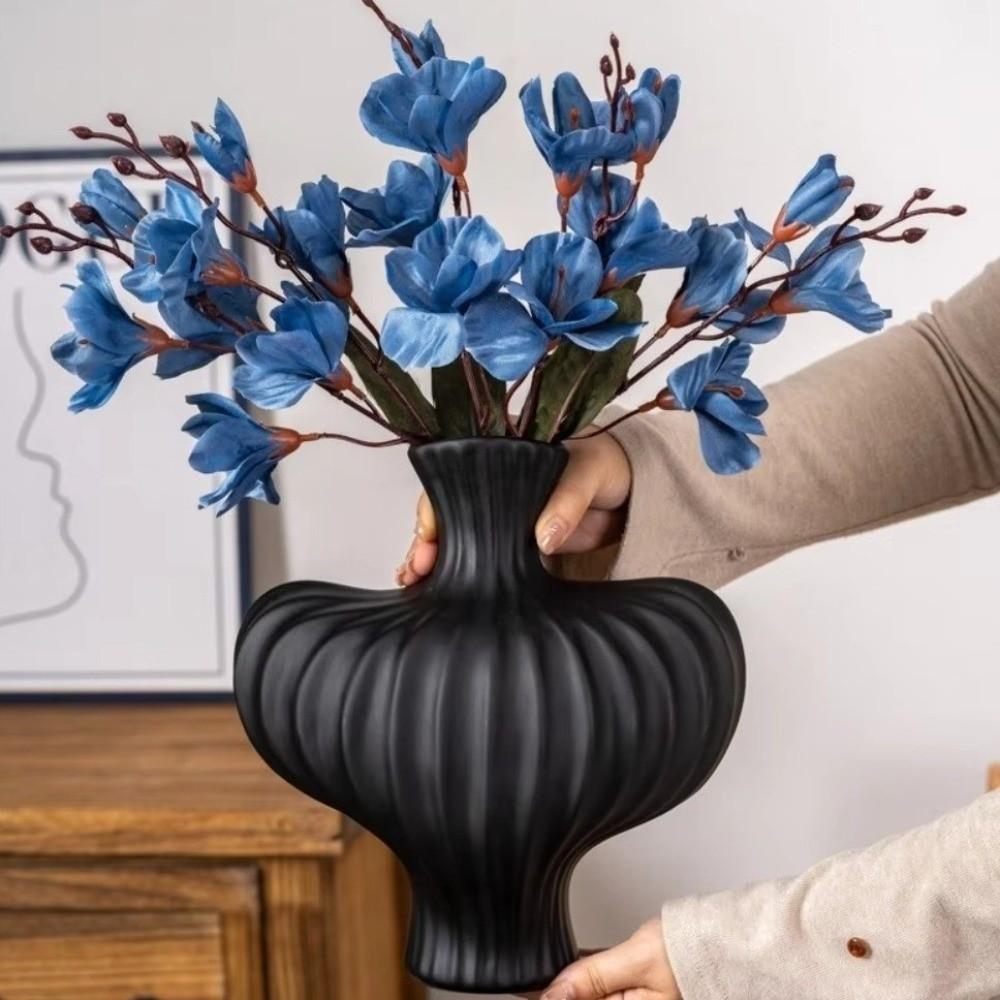 Nordic Style Plastic Vase Minimalist Flower Vase Decorative Hydroponic Flower Vase  Office Decor