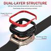 Matte Metal Case Fit for Apple Watch Ultra 3/2/1 49mm Case Bumper, [Matte Aluminum Bezel] + [Soft TPU Bumper]
