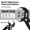 3-Piece Water Pump Pliers Set,8-inch,10-inch, and 12-inch Quick Release Groove Joint Pliers Set,CRV Steel Forged