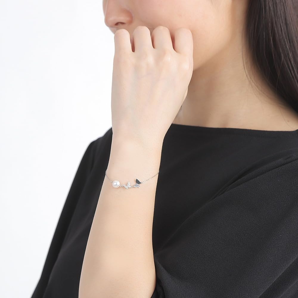 Euphoria Pearl Bracelet in Platinum for Women [Gift Wrapped]