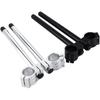 Separate Lenker, 1 Paar Universelle 41mm Motorrad CNC Separate Lenker Verstellbare Clip-on Lenker für 41mm Gabeln