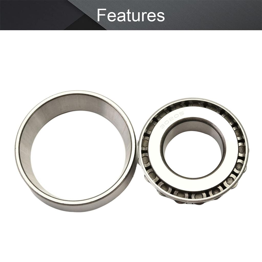 Othmro 1Pcs 30205 Tapered Roller Bearing Cone and Cup Set, 25mm Bore 52mm OD 16.25mm Thickness
