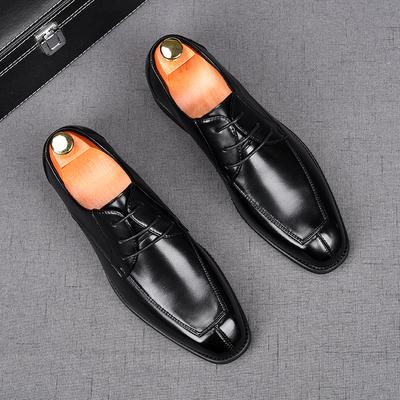 Lussuose Nuove Scarpe Basse da Uomo Bianche Marroni Stringate in Pelle Verniciata Scarpe da Gentleman Designer Ritorno a Casa Abito da Sposa Calzature