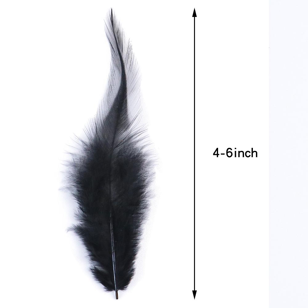 50Pcs High Quality Pheasant Rooster Feather 4-6"/ 10-15Cm Natural Dyed Chicken Plumes for Crafts DIY Jewelry Earring Accessories