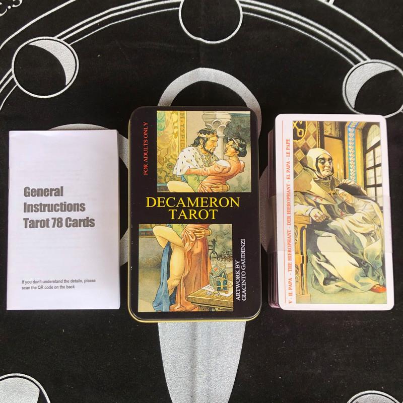 Stamping Hot Tarot Process Highgrade With Iron Box Tarot Cards Deck Board Game