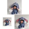 Stitch Kinder Wintermütze und Schal Set mit verdickter Wärme für Kinder im Alter von 2 bis 10 Jahren