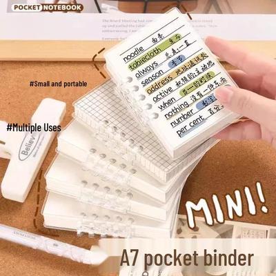 Neuling-Spezial: A7 Ringbuch Kleines Notizbuch - Minimalistisch, Tragbarer Notizblock