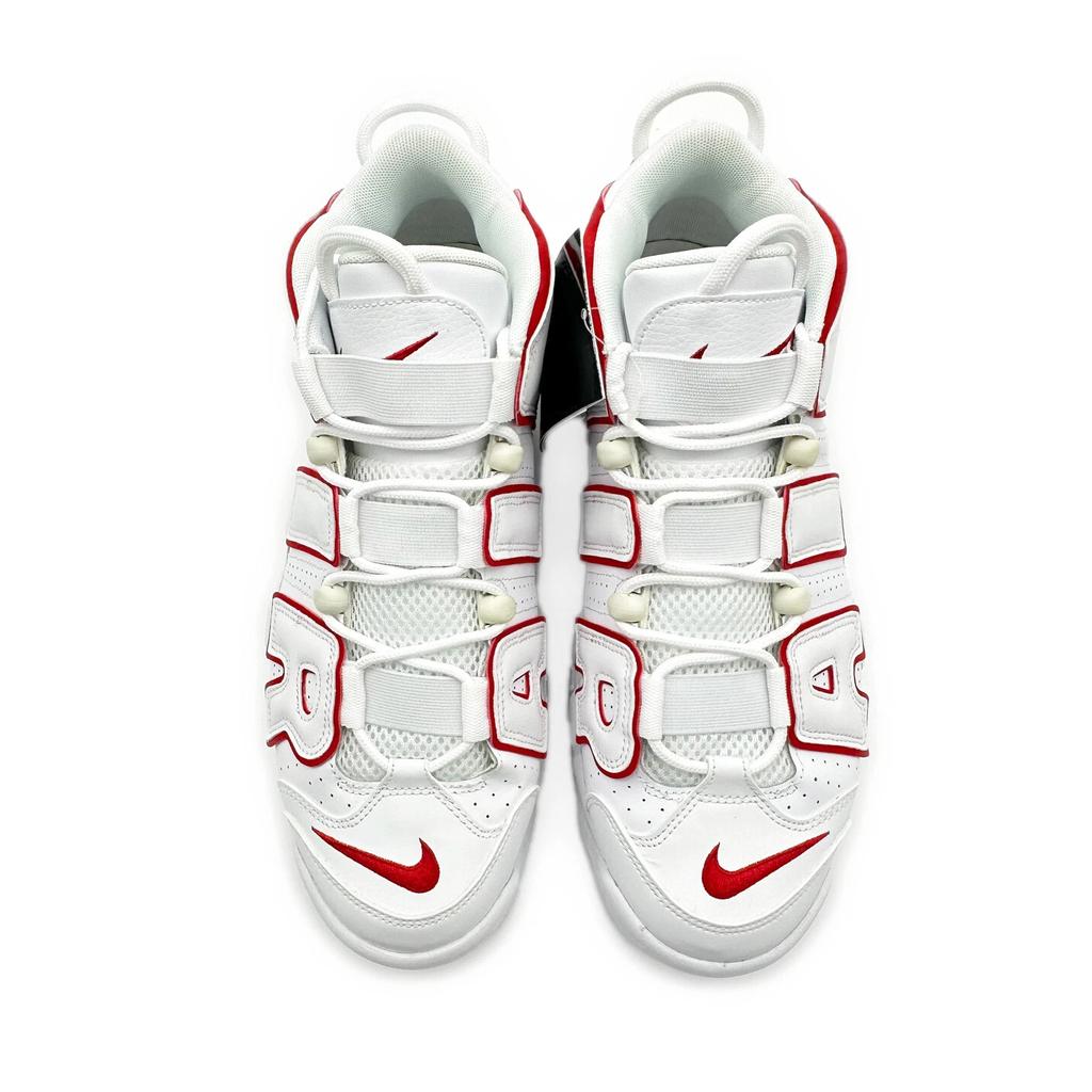 921948-102 Nike Air More Uptempo White Varsity Red Outline (Men's)