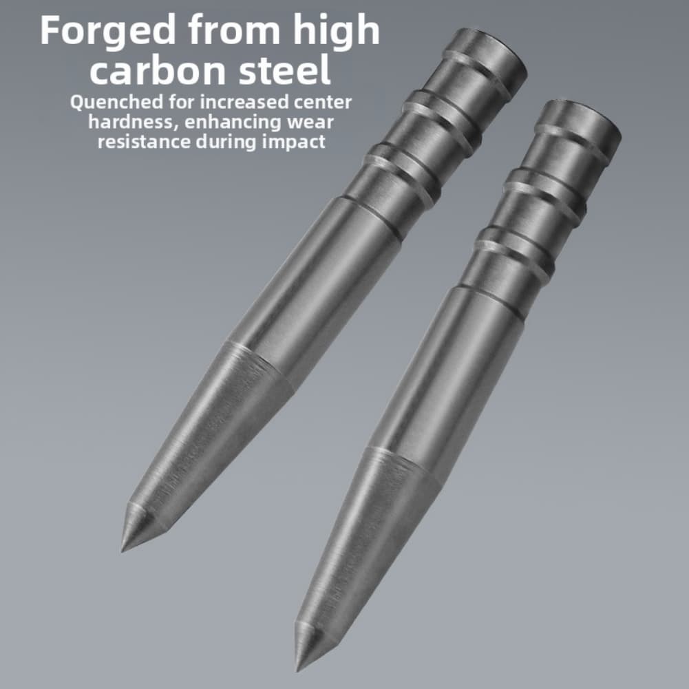 Carbide Tip Manual Center Punch Tool with Non Slip Grip for Precision Marking on Wood Aluminum Iron Glass