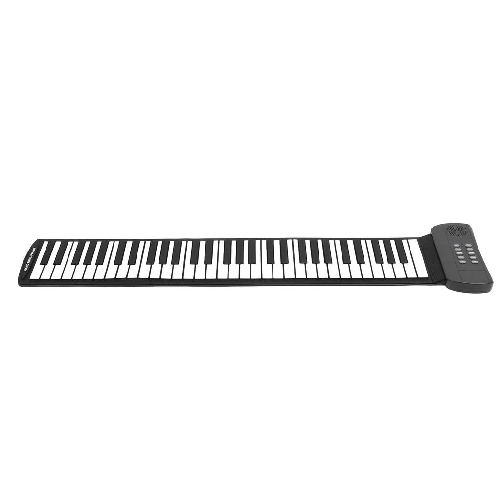 Roll Up Piano Kids 61 Keys Electronic Thicken Portable Foldable USB Rechargeable Keyboard