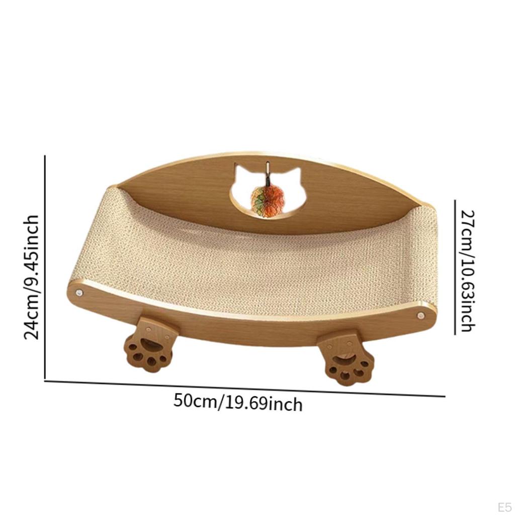 Sisal Cat Scratcher Bed Furniture Prevents Damage Scratch Lounger Pad for Nest