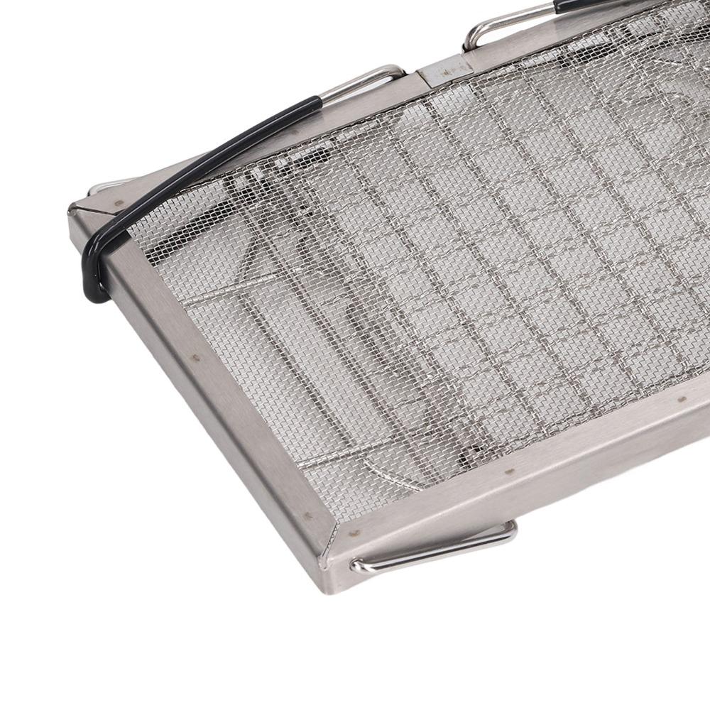 Foldable Toast Grill Rack Mesh Surface Foldable Toaster Camping Toaster Outdoor Toasting