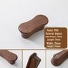 Japanese Minimalist Walnut Handle Solid Wood Cabinet and Wardrobe Drawer Handle