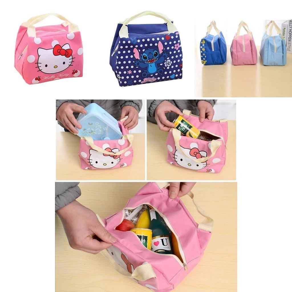 Doraemon Totoro Stitch Waterproof Cute Lunch Bag With Large Capacity