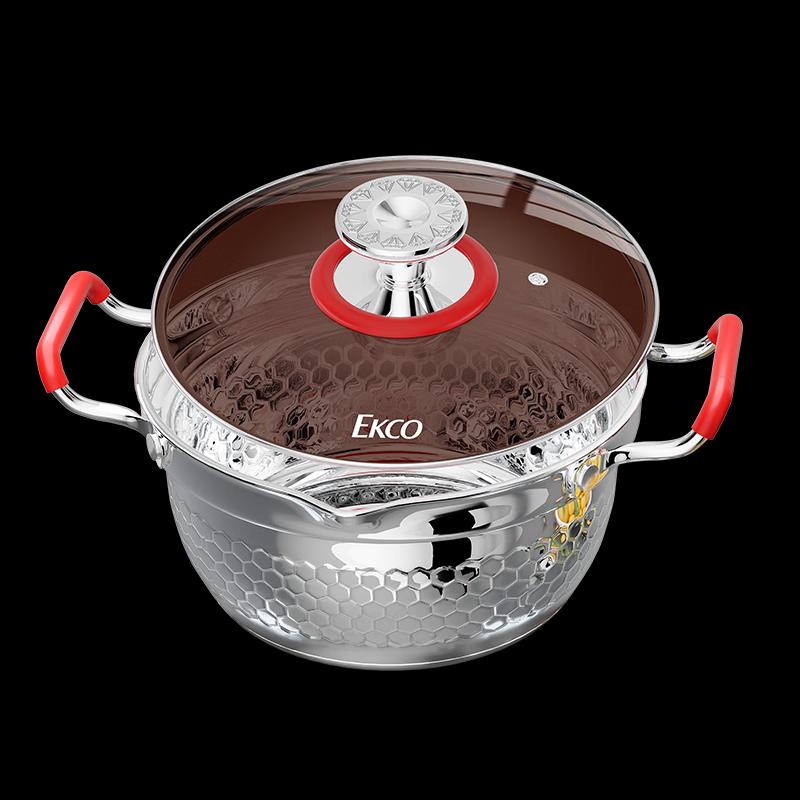 

EKCO 20cm 304 Stainless Steel Multi-Purpose Yukihira Pot