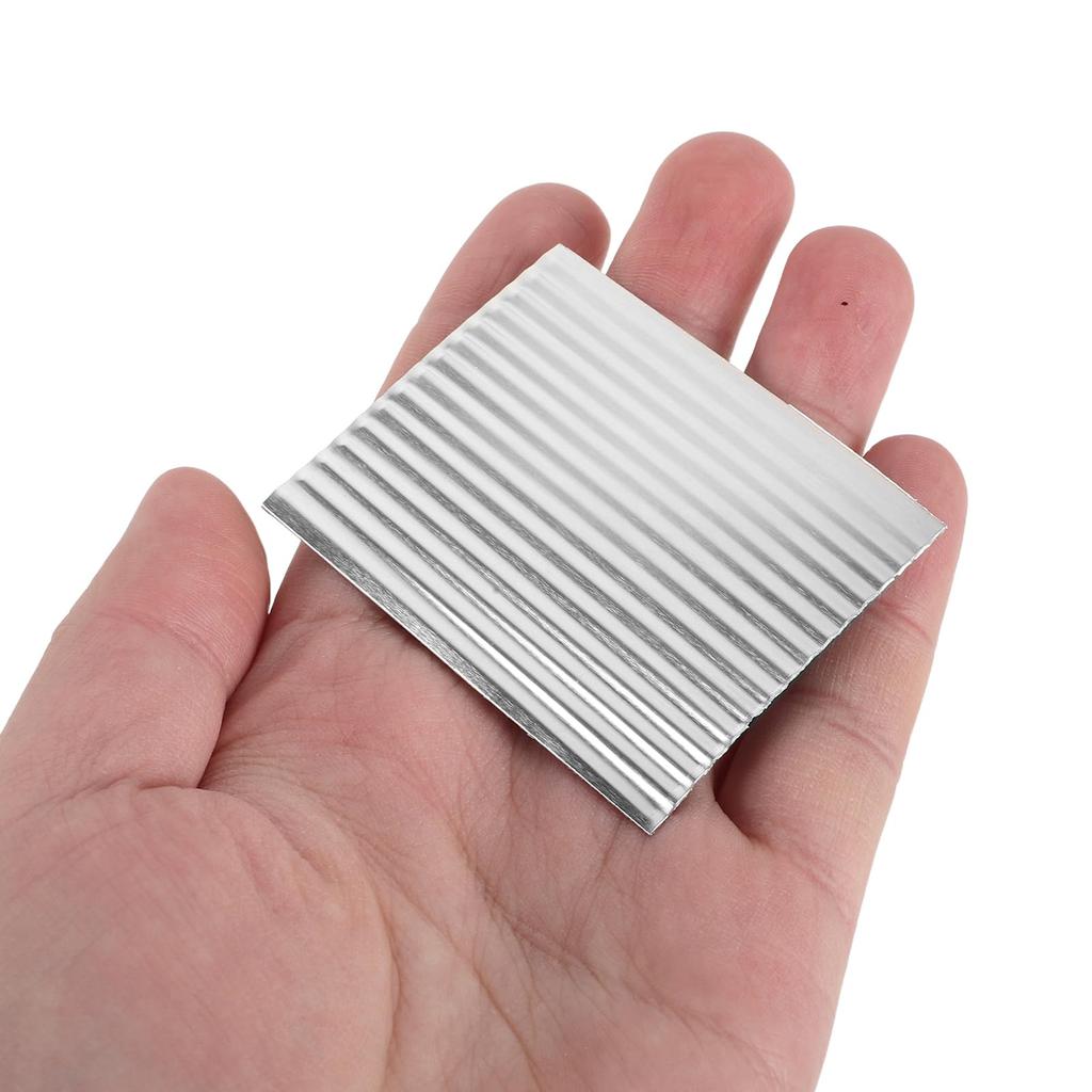 Beaupretty Aluminum Corrugated Roof Panel 8pcs Set - Roofing Material for Mini Dollhouses, Diorama Building Kit, Lightweight Assembly Miniature Roof