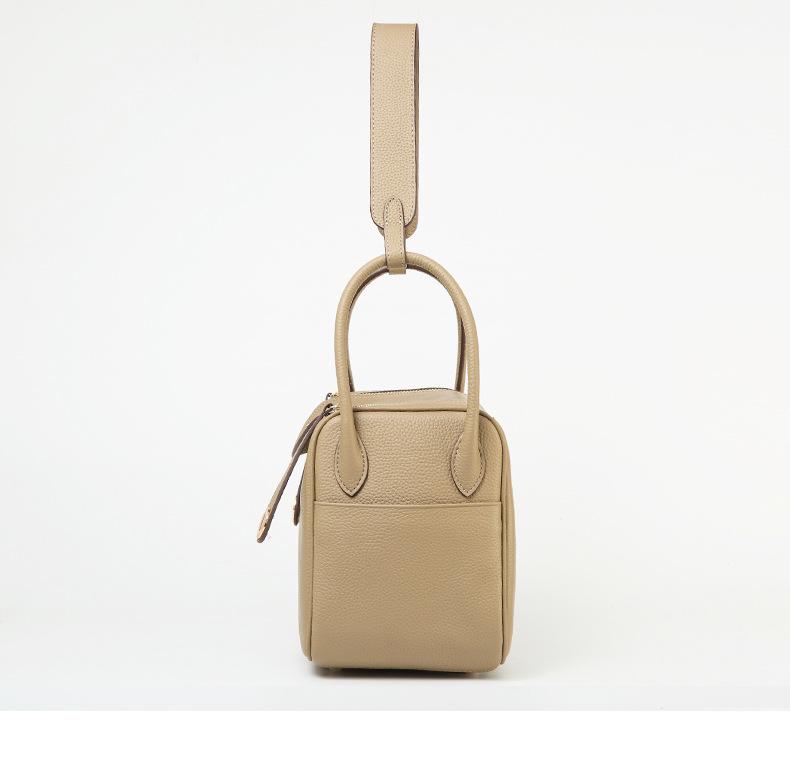 2024 Genuine Leather Lindy Handbag: Stylish, Large-Capacity Shoulder Bag for Women