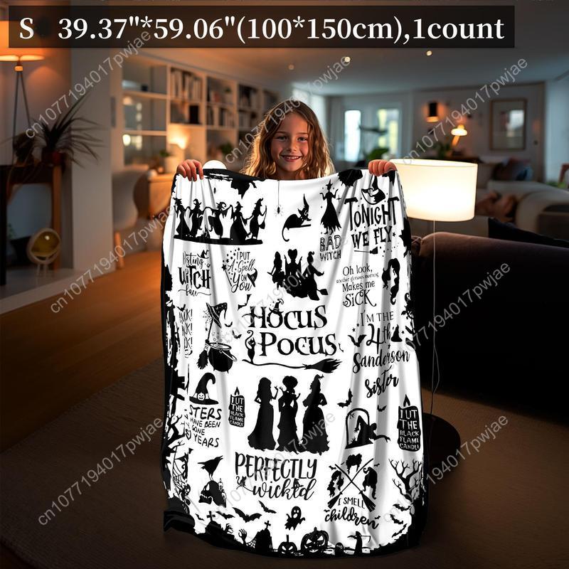 Blanket, 1 Count Soft Warm Nap Throw Blanket,Halloween Decor Air-conditioned Room Blanketfor Home Office Travel Camping Dormitor