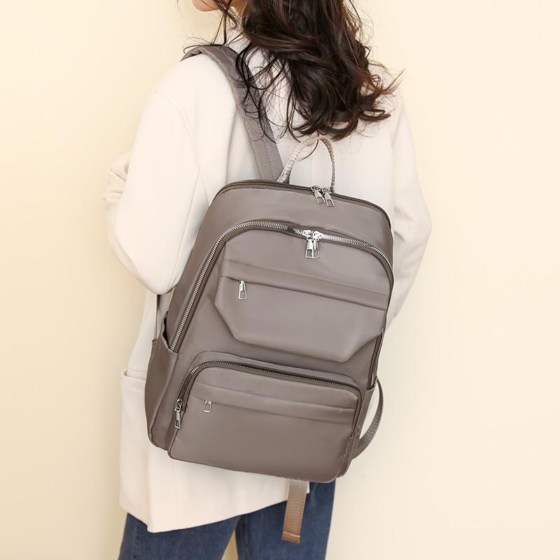 

Простой студенческий рюкзак большой вместимости для учащихся средней школы, старшей школы и колледжа для досуга серый