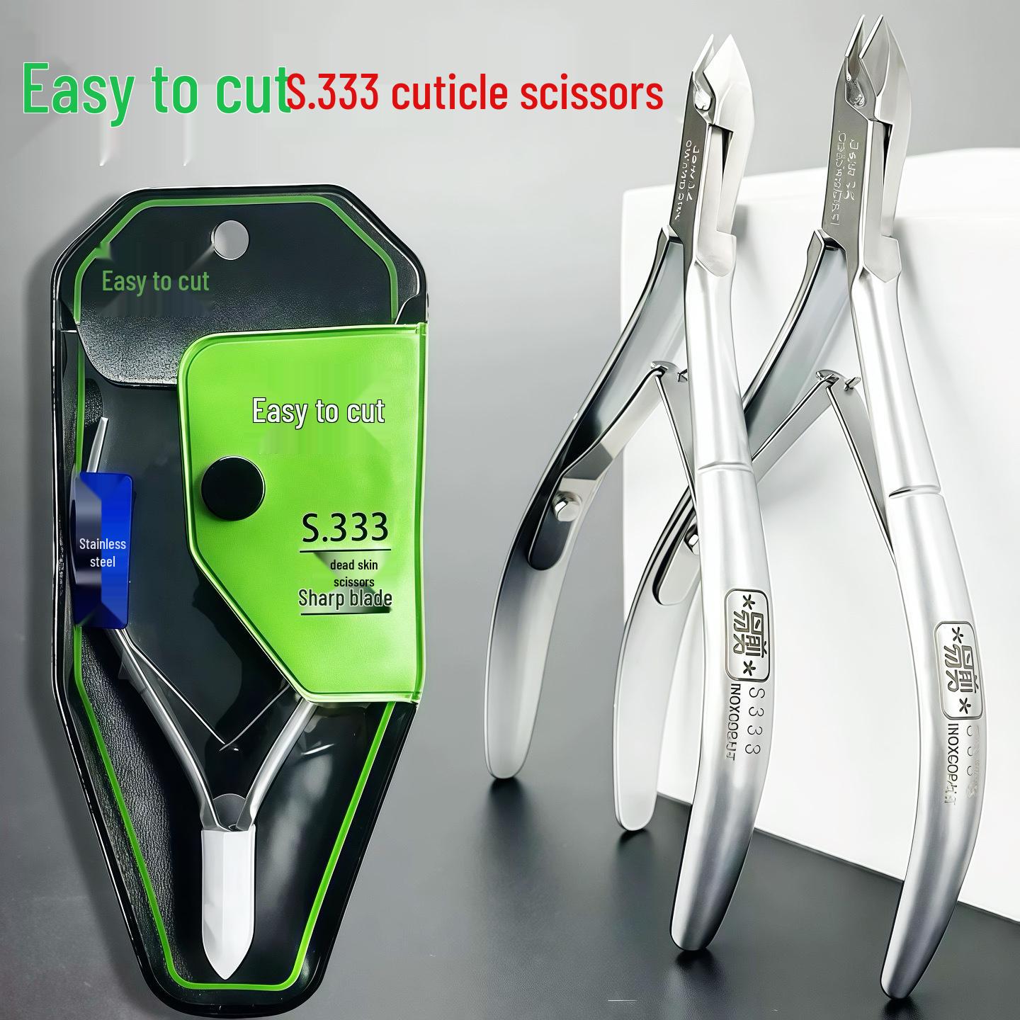 Easy Cut D-501 Stainless Steel Cuticle Nipper - Professional Sharp Tool for Trimming Hangnails