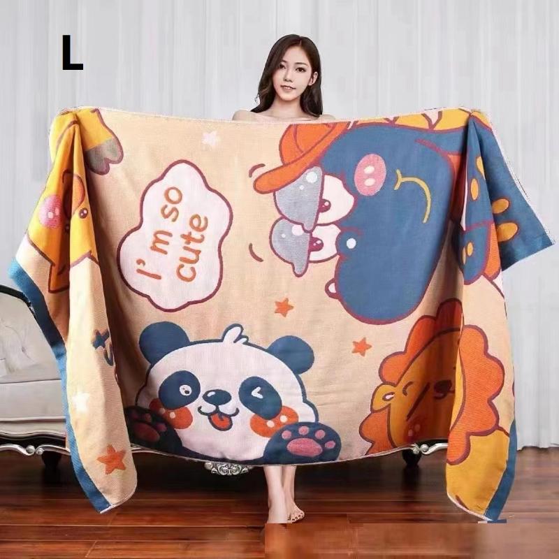 Large Gauze Towel, Thick And High-Quality Fabric (80*160Cm), 4-Layer Woven Towel, Good Water Absorption Excellent Breathability