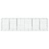 Gabion with Lid 600 X 100 X 150 Cm Galvanized Iron