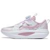 Li Ning Kids Sports Lifestyle Series Atom 1.0 Comfortable Shock Absorbing Durable Casual Shoes Kids Sneakers Pink White YKCT060-2