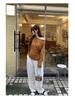 Korean Style Tie-Waist Long-Sleeved Off-Shoulder T-Shirt for Women - Autumn Edition