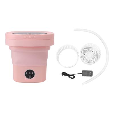 6.5L Washing Machine Folding Portable Automatic Deep Cleaning Wash and Spin Dry Washer with Water