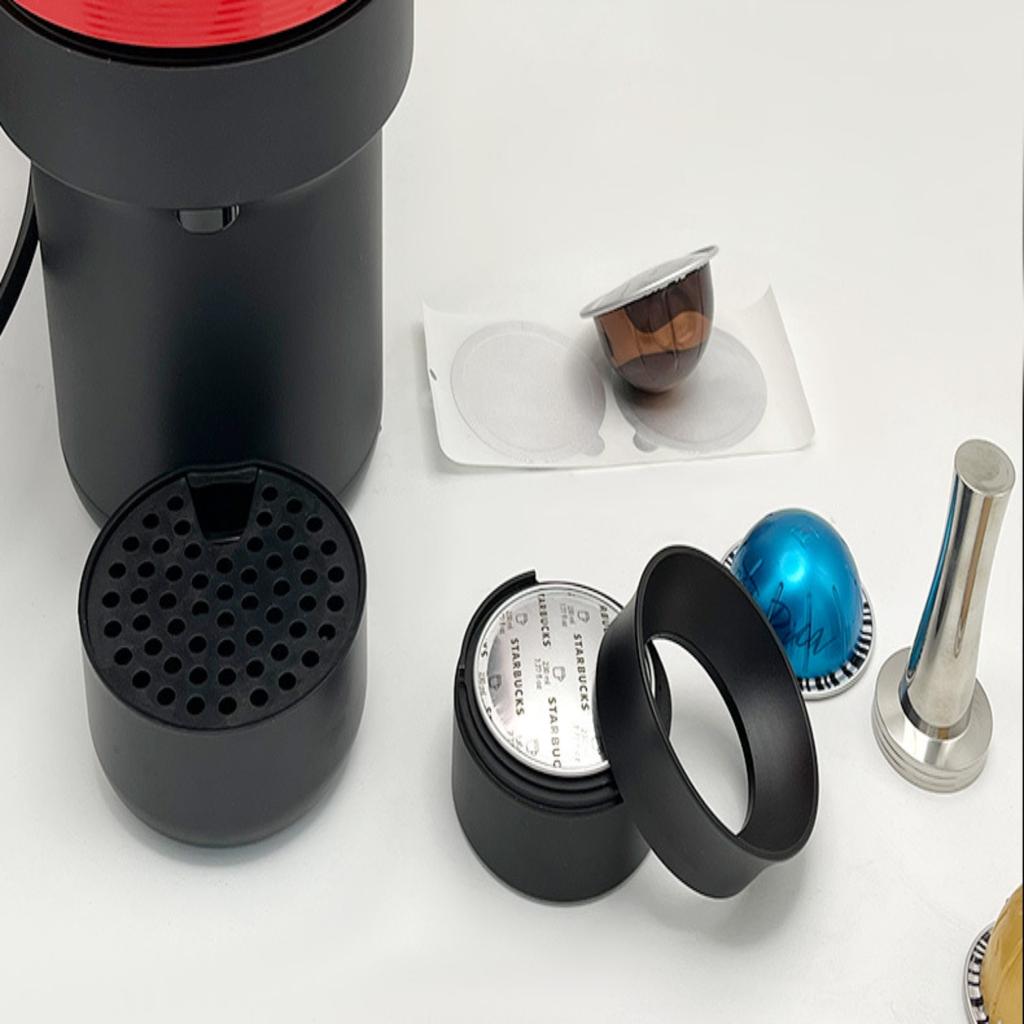 Coffee Capsule Packaging Tool for Nestlé, 7.5cm Diameter, 1 Capsule, Recycle Filling Use, Compatible with Coffee Powder,
